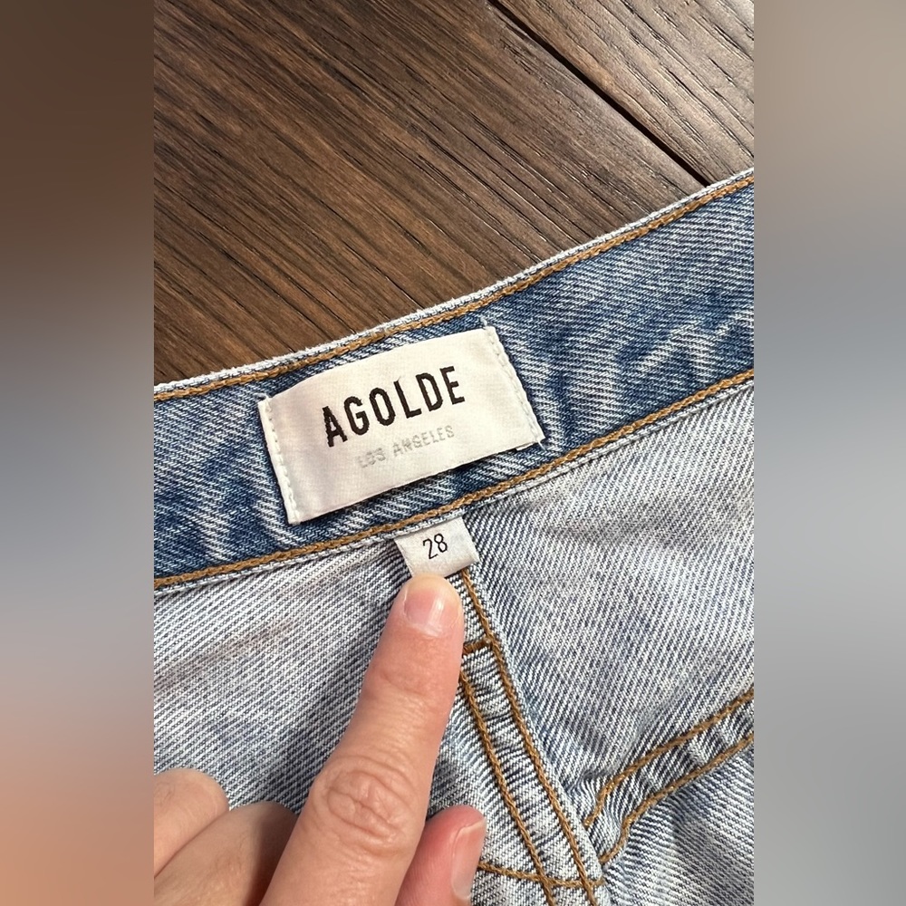 Agolde Riley High Rise Cropped Jeans Size 28